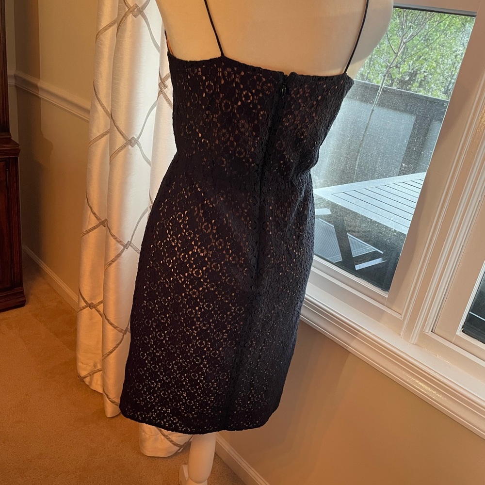 Lace JCrew spaghetti strap dress Sz 0 - Picture 4 of 6
